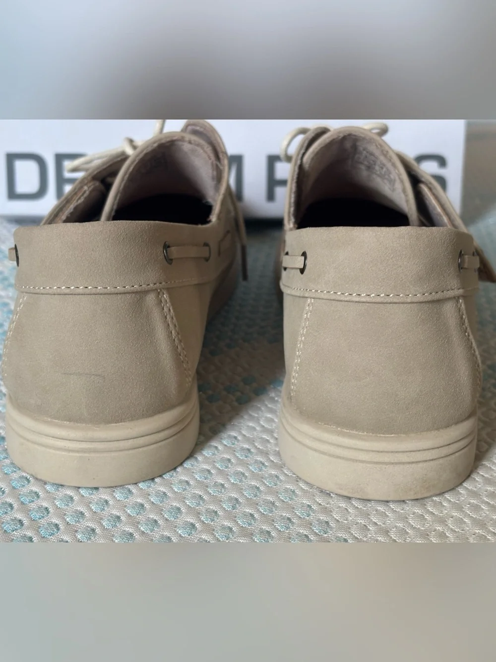 DREAM PAIRS Boys Khaki Suede Boat Shoes Loafers Size 6 Big Kid